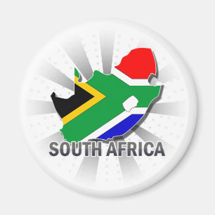Íman Mapa 2,0 da bandeira de África do Sul