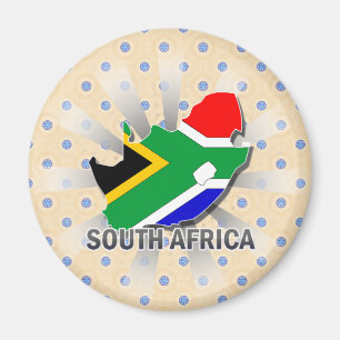 Íman Mapa 2,0 da bandeira de África do Sul
