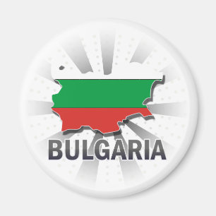 Íman Mapa 2,0 da bandeira de Bulgária