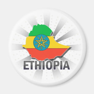 Íman Mapa 2,0 da bandeira de Etiópia