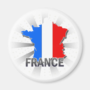 Íman Mapa 2,0 da bandeira de France