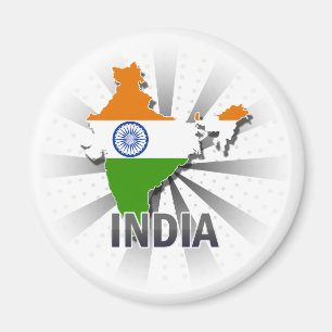 Íman Mapa 2,0 da bandeira de India