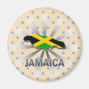 Íman Mapa 2,0 da bandeira de Jamaica