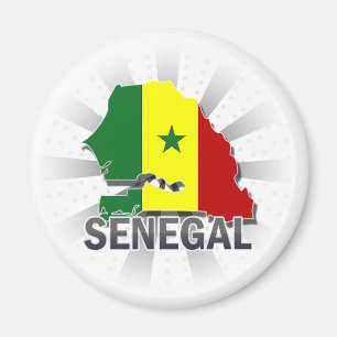 Íman Mapa 2,0 da bandeira de Senegal