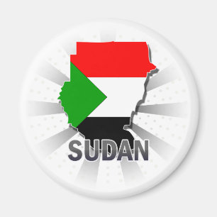 Íman Mapa 2,0 da bandeira de Sudão