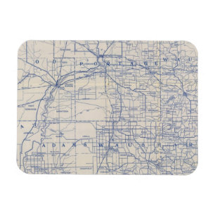 Íman Mapa 2 da Bicicleta de Wisconsin