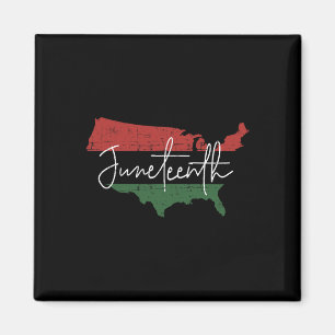 Íman Mapa Americano com Bandeira Pan-Africana para 11 d