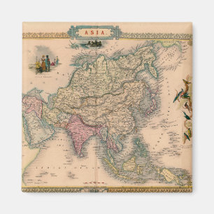 Íman Mapa antigo antigo inspirado (11)
