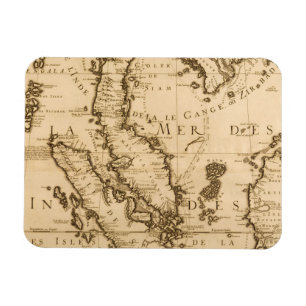 Íman Mapa antigo de 3Sudeste Asiático   1687