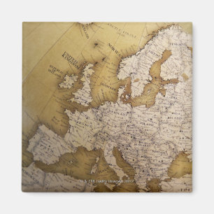 Íman Mapa antigo de Europa. Mundo velho