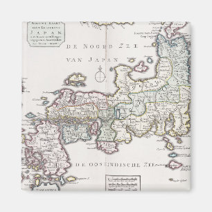 Íman Mapa antigo de Japão   1769