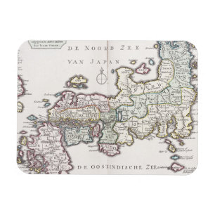 Íman Mapa antigo de Japão 1769