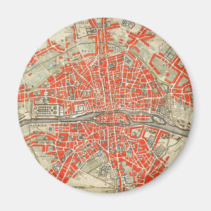 Íman Mapa Antigo de Paris França (1721–1774)