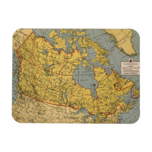 Íman Mapa antigo do Canadá