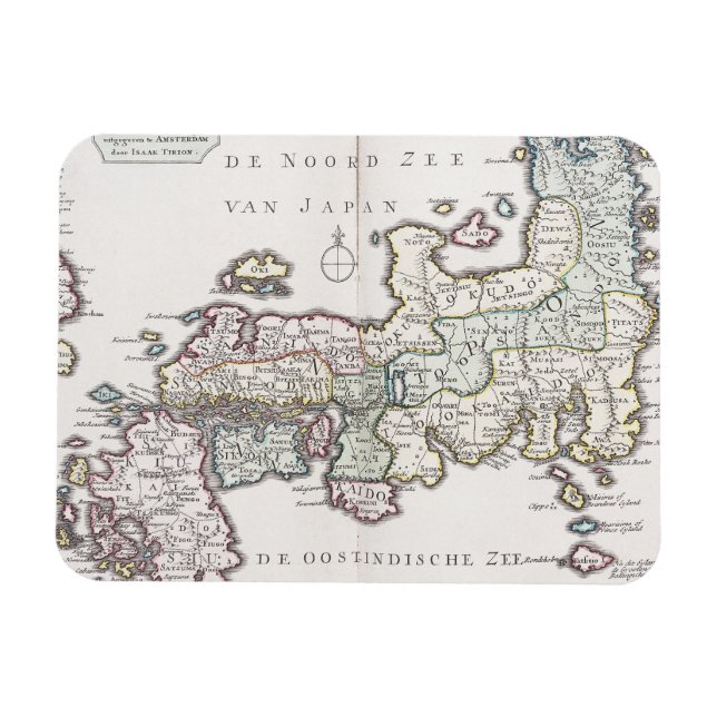 Íman Mapa antigo do Japão | 1769 (Horizontal)