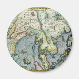 Íman Mapa antigo do Sudeste Asiático por Mercator / Hon