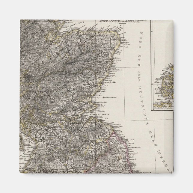 Íman Mapa Atlas da Escócia 2 (Frente)
