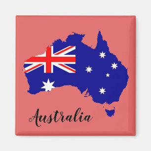 Íman Mapa australiano de bandeira australiana Aussie