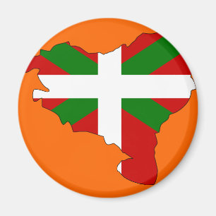 Íman Mapa Basque da bandeira