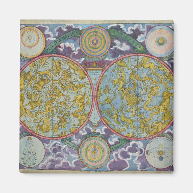 Íman Mapa Celeste dos Planetas (Frente)