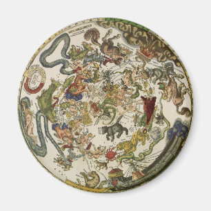 Íman Mapa celestial por Peter Apian, astronomia do