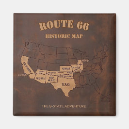 Íman Mapa Clássico da Rota Mãe como Recordação da Heran