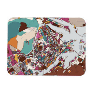 Íman Mapa colorido de Brasília