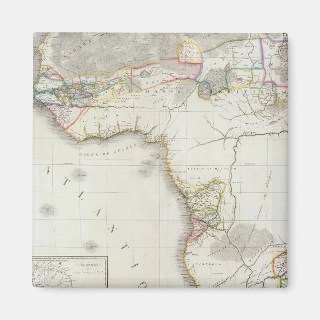 Íman Mapa Composto da África (Frente)