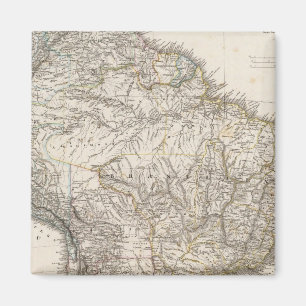 Íman Mapa Composto da América do Sul