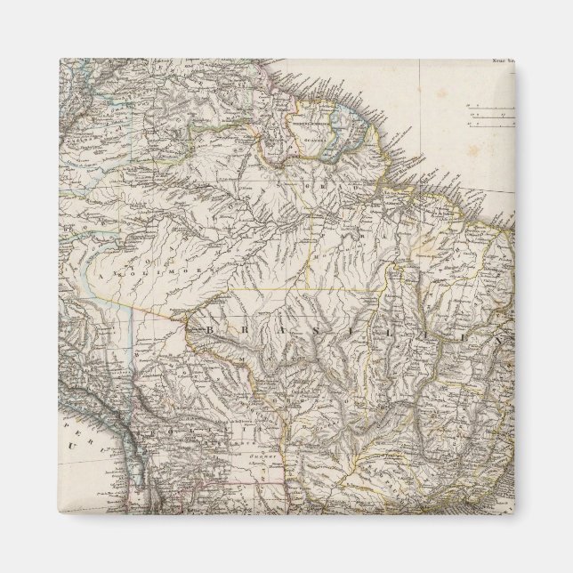 Íman Mapa composto da América do Sul (Frente)