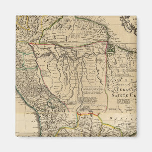 Íman Mapa composto da América do Sul