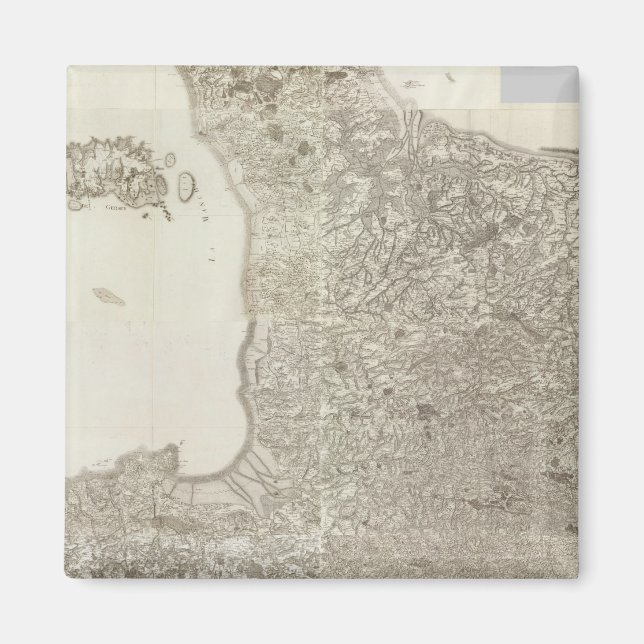 Íman Mapa composto da França 2 (Frente)