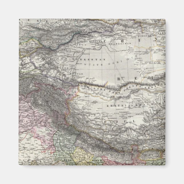 Íman Mapa composto da Índia, Ásia (Frente)