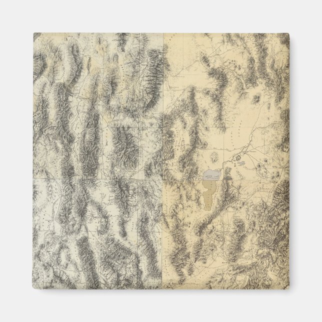 Íman Mapa composto de Arizonas, Nevada e Utah (Frente)