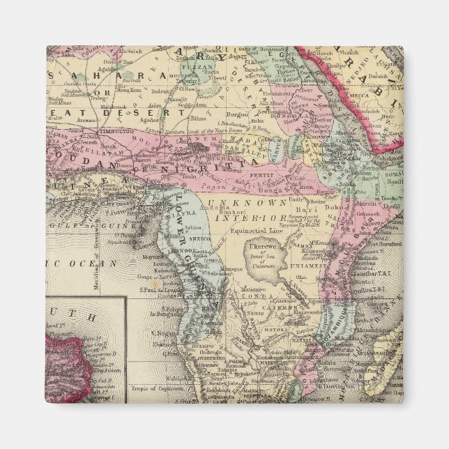 Íman Mapa Da África (Frente)