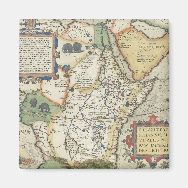 Íman Mapa da África e da Península Arábica (Frente)