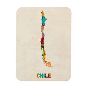 Íman Mapa da aguarela do Chile