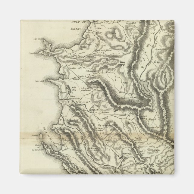 Íman Mapa da Albânia (Frente)