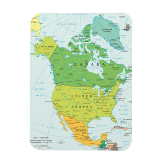 Íman Mapa da América do Norte