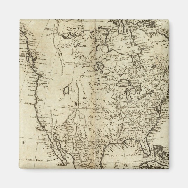 Íman Mapa da América do Norte (Frente)