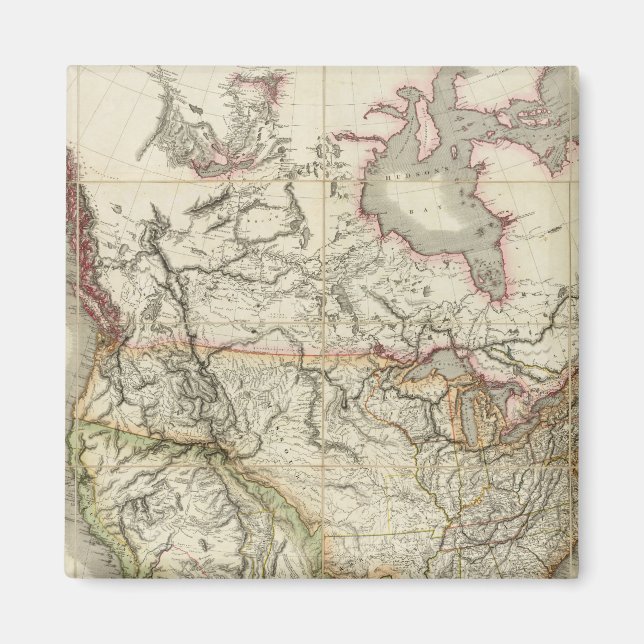 Íman Mapa da América do Norte 4 (Frente)