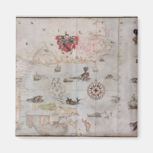 Íman Mapa da América do Norte Oriental