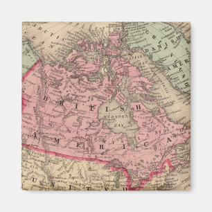 Íman Mapa da América do Norte por Mitchell