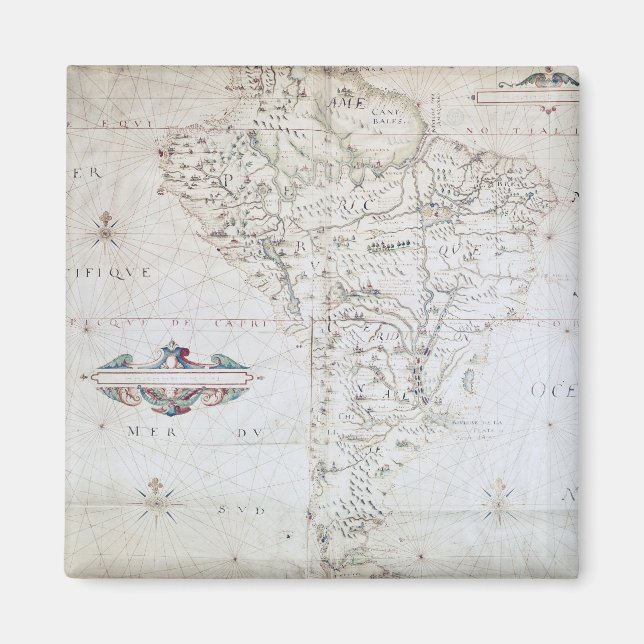 Íman Mapa da América do Sul (Frente)