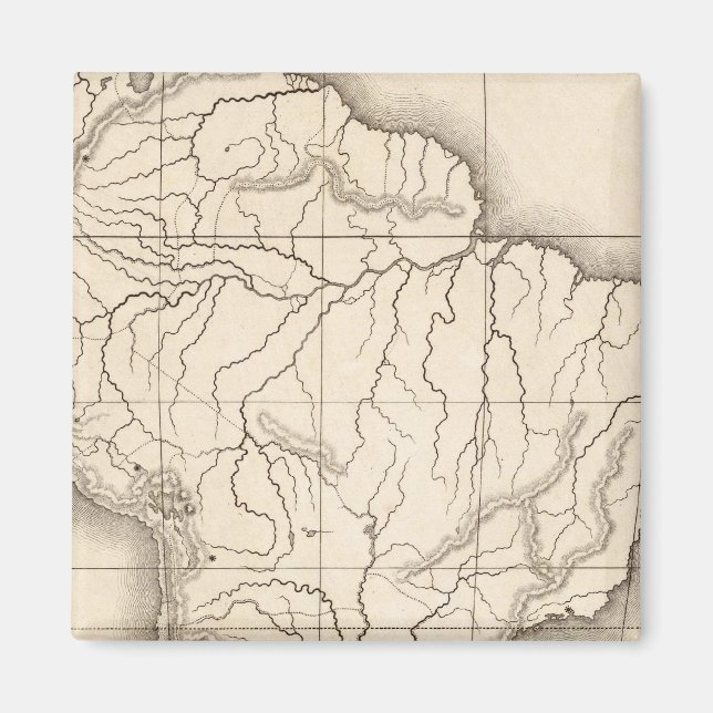 Íman Mapa da América do Sul (Frente)