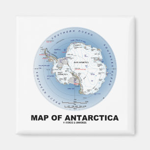 Íman Mapa Da Antártica (Geografia)