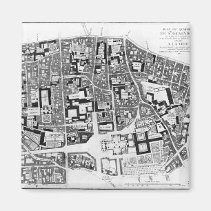 Íman Mapa da área de Sainte-Genevieve, Paris, 1756