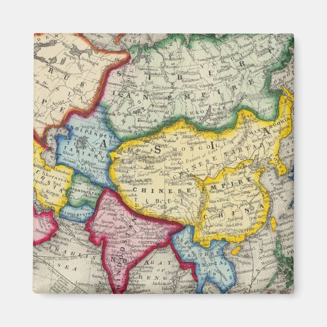 Íman Mapa Da Ásia (Frente)