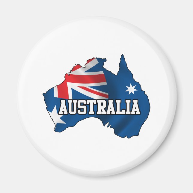 Íman Mapa Da Austrália (Frente)