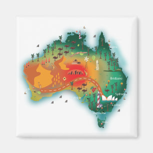 Íman Mapa da Austrália